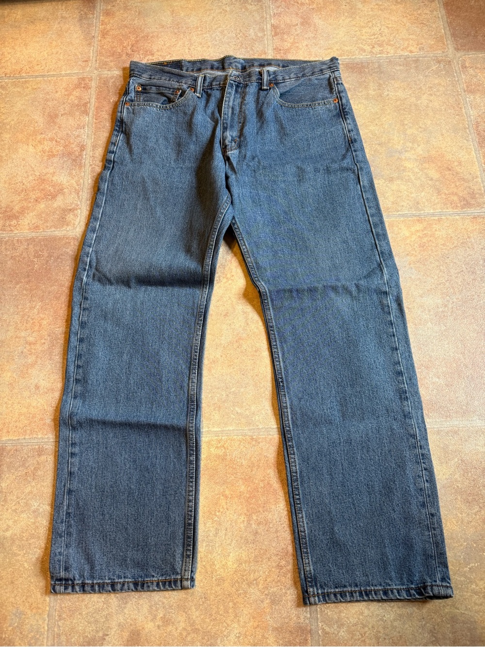 Levi's Men's Relaxed Straight-Leg Jeans in Dark Blue